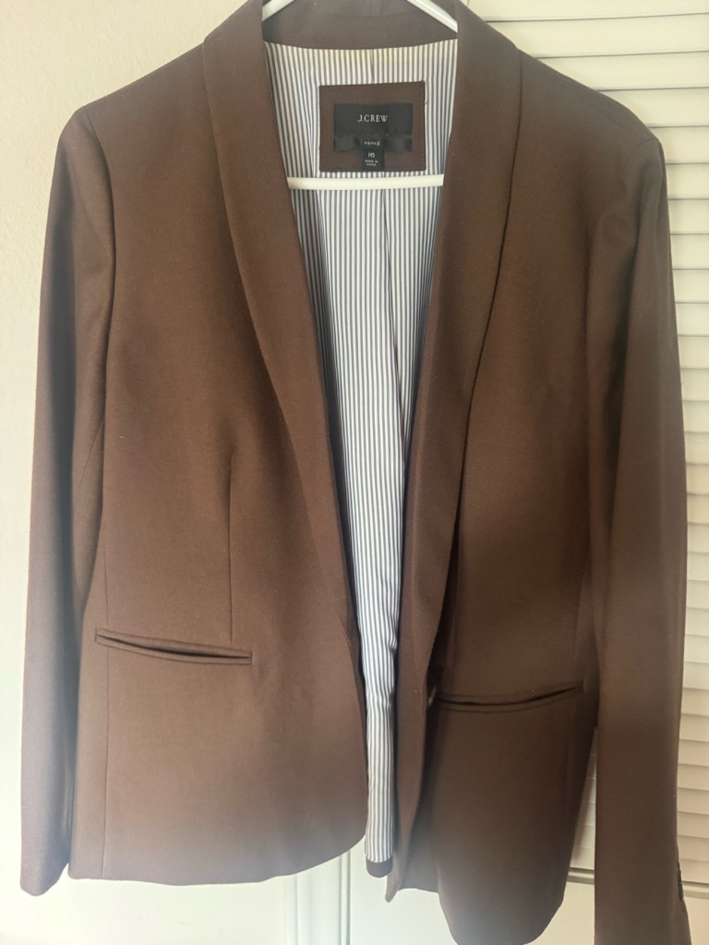 J. Crew Brown Women's Parke Blazer